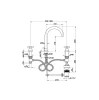 Cisal Barcelona 3-gats Wastafelmengkraan rvs BA0010602A