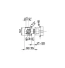 Cisal Barcelona inbouw omstelkraan Chroom BA00020021