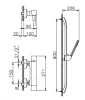 Huber Icon douche thermostaatkraan chroom 190T.VL05H.CR