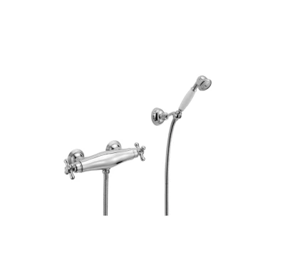 Huber Croisette Douchethermostaat met handdouche Chroom/Goud CSD010107G