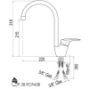 Blusani Keukenkraan Classic Chroom BS5506