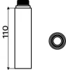 Clou Freddo verlengstuk t.b.v. freddo 2 3 en 4 chroom TechnicalDrawing-Basic