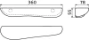 Clou Cliff planchet wit keramiek TechnicalDrawing-Basic