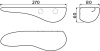 Clou Cliff planchet wit keramiek TechnicalDrawing-Basic