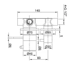 Blusani Steel volledig RVS inbouwdoucheset thermostatisch met 30cm regendouche BS002393