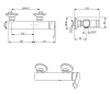 Rubio Lucca douchemengkraan Chroom  R80173