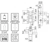 Zazzeri Z316 inbouw thermostaatkraan met 1 stopkraan volledig RVS 1208857152