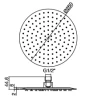 Zazzeri hoofddouche 250 mm chroom 2900SO13A00CRCR