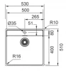 Franke Maris MRX 210.50 spoelbak met kraangat vlak inbouw 1270527794