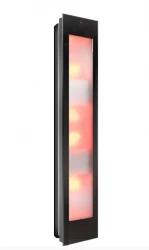Sunshower Combi Zwart opbouw full body infrarood en UV-lampen 29x22.8x144cm 80062