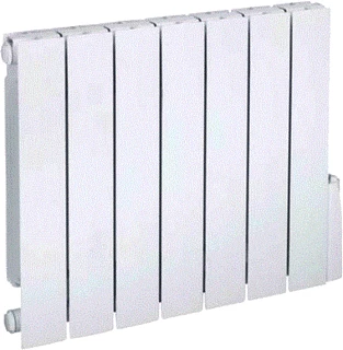 Zehnder Alura elektrische radiator wit ALE-075-046/P