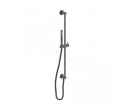 Waterevolution Flow glijstangset met handdouche 800mm Gun Metal T1661GME