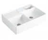 Villeroy & boch Dubbele Gootsteen keramiek porselein Wit 632391R1 1094051