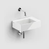 Clou New Flush 2 fontein met voorbewerkt kraangat wit keramiek compositie