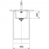 Franke Mythos MYX 110.34 rvs spoelbak 34x40cm onderbouw 1208953660