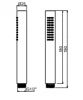 SB Rubinetterie Universale staafhanddouche  volledig RVS 316 met 1 straalsoort 1208955225