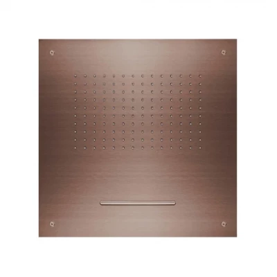 SB Square 316 Regendouche inbouw met waterval 50x50cm plafond douchekop PVD koper 1208955318