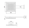 SB Square 316 Emotion Dual Regendouche RVS 1208956701