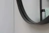 TopLine Spiegel rond met mat zwart frame 60cm