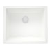 GraniteMy Universal granieten witte spoelbak 50x40 cm wit opbouw onderbouw en vlakbouw met Witte plug 1208967132