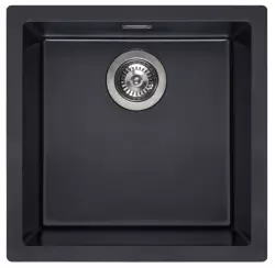 Reginox Amsterdam 40 Regi-graniet spoelbak Pure black zwart onderbouw en opbouw 1208953362