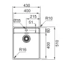 Franke Maris MRX 210.50 spoelbak met kraangat vlak inbouw 1270527793