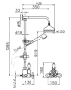 Huber Croisette Douchecombinatie 15cm Chroom 590.CS01H.CR