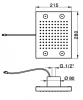 Cisal Drops Regendouche met LED multi kleuren DS016150