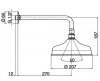 Cisal Regendouche 210mm DS013400